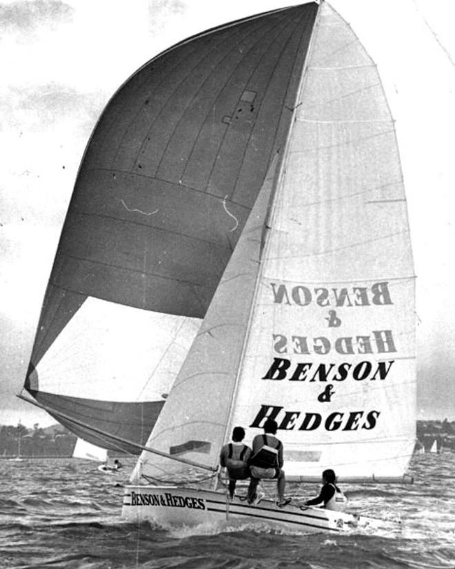 Benson and Hedges was a break through boat in 1977 © Frank Quealey /Australian 18 Footers League http://www.18footers.com.au